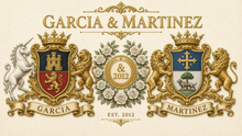 
Carregar imagem no visualizador da galeria, Muestra Escudo doble — García y Martínez: dos logros heráldicos en un solo PDF (muestra Herald Lab)